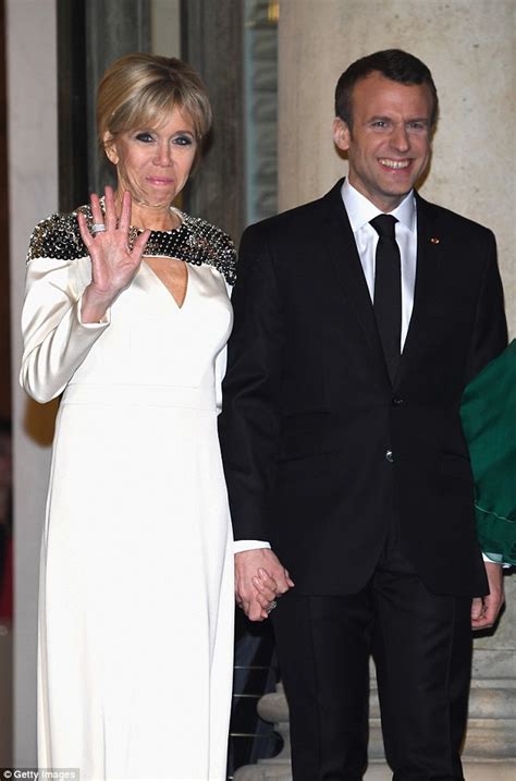 Brigitte Macron Looks Glamorous At State Dinner At The Elysee Palace