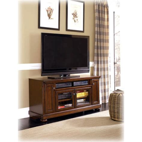 Ashley furniture tv stand ashley accent cabinet W697-38 Ashley Furniture Porter - Rustic Brown Large Tv Stand