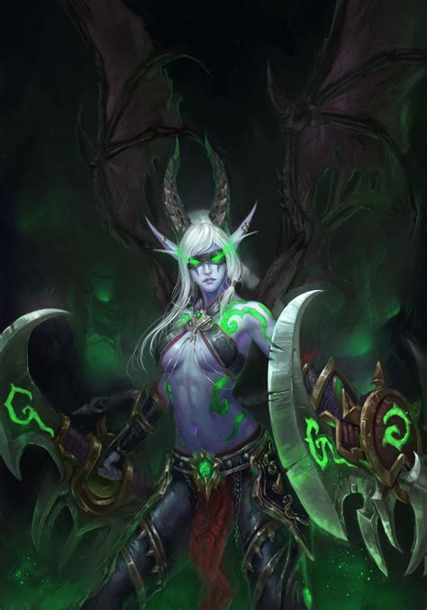 Night Elf Demon Hunter By Shadowsunsword Warcraft Art World Of Warcraft Warcraft