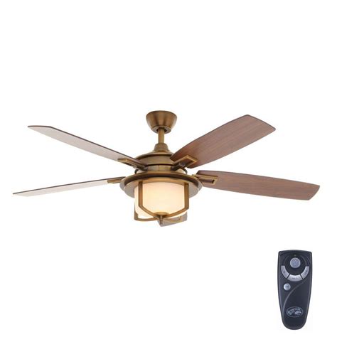 This means that when acquiring any of these products you have the relief of being supported by a reliable store. Hampton Bay Devereaux II 52 in. Indoor Weathered Brass ...