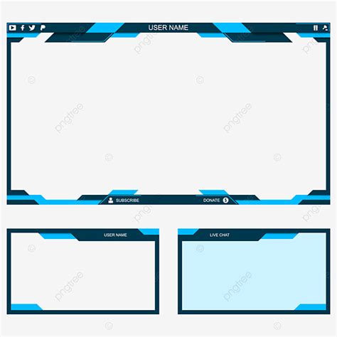 Border Overlay Clipart Hd Png Streaming Blue Sport Overlay Border