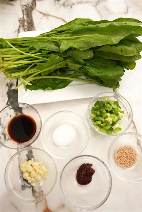 Spicy Korean Spinach Side Dish Cj Eats Recipes