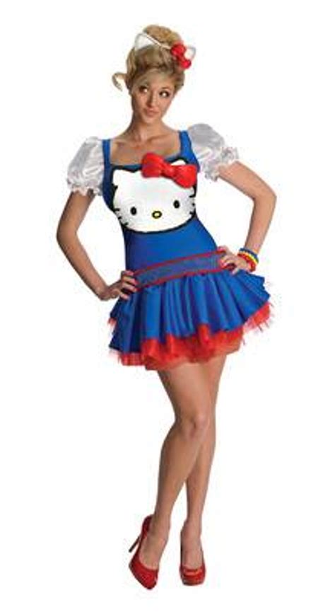 Blue Hello Kitty Adult Womens Costume Costumeville
