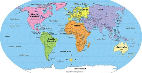 World Political Map With Continents