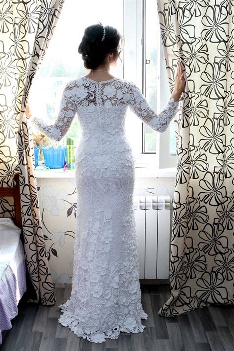 #свадебныеплатья#вязаноеплатье#ирландскоекружево#белоеплатье#кружевноеплатье#кружево#крючком# ...