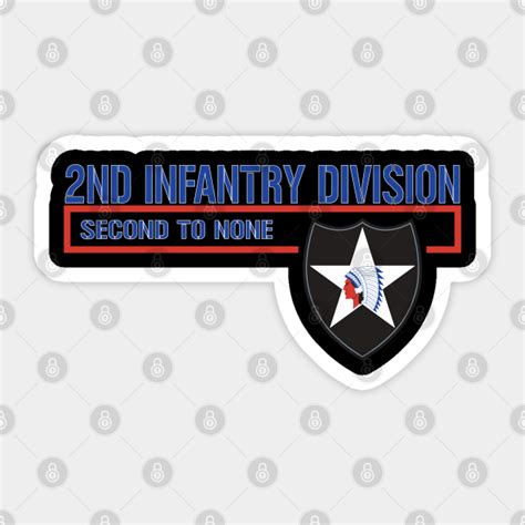 Us Army 2nd Infantry Division 2nd Infantry Division Sticker Teepublic