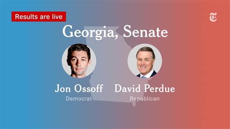 Georgia Senate Results David Perdue And Jon Ossoff Head To Runoff The New York Times
