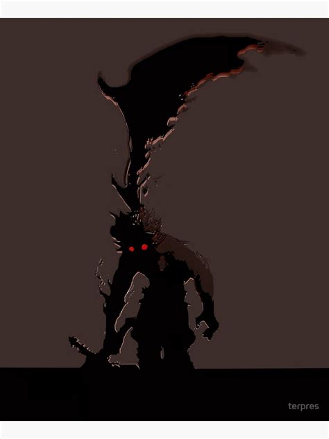 Demon Asta Black Clover Poster By Terpres Redbubble