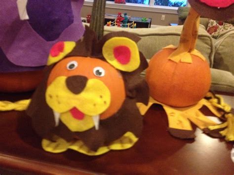 Lion Pumpkin Pumpkin Decorating Projects For Kids Halloween Crafts