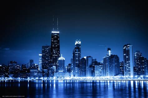 Blue City Night Wallpapers Top Free Blue City Night Backgrounds