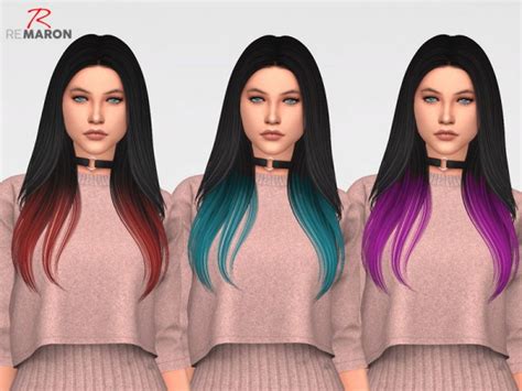 The Sims Resource Breeze Ombre Version Hair Retextured By Remaron