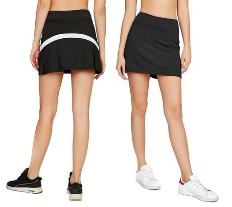 Cityoung Womens Casual Pleated Golf Skirt With Underneath Shorts
