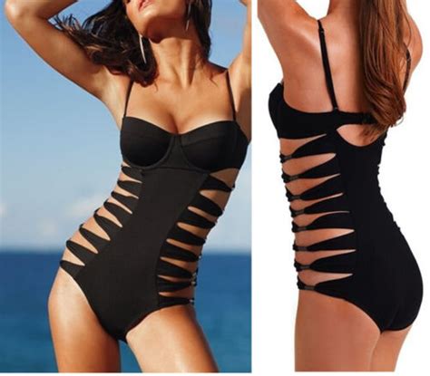 Sexy Women Push Up Padded Swimwear Swimsuit Trikini Bikini 2 Pcs Set Sml 2 Color Ebay