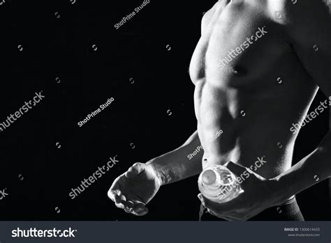 Strongskinned Male Athlete Naked Muscular Body Stock Photo