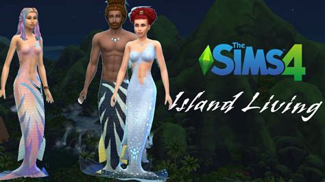 Island Living Mermaid Cas ~ Sims 4 Creat A Sim ~ No Cc Youtube