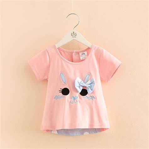 Hot Sale Summertime Baby Girls T Shirts Fashion Casual Childrens
