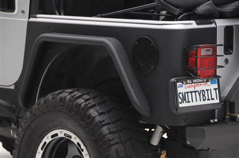 Smittybilt Rear Xrc Fender Flares In Textured Black For 76 06 Jeep Cj