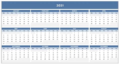 How Do I Create A 2021 Calendar In Excel Printable Templates