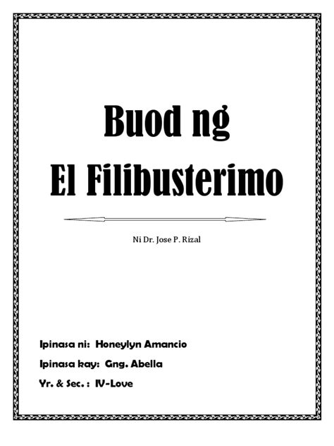 Kabanata 12 El Filibusterismo Buod Philippin News Collections