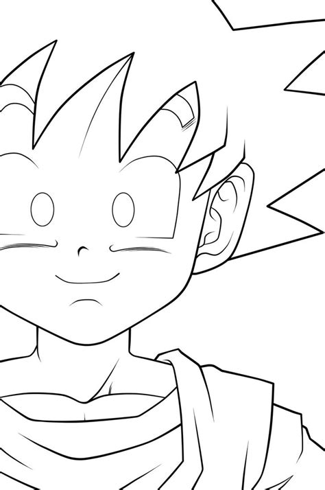 Dragon ball 7 years old. Goten - HS. :Lineart: by moxie2D on DeviantArt