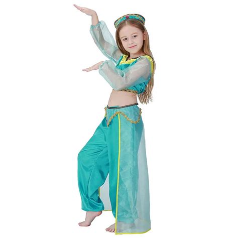 Disney 2019 Aladdin Princess Jasmine Cosplay Costume Jasmine Costume