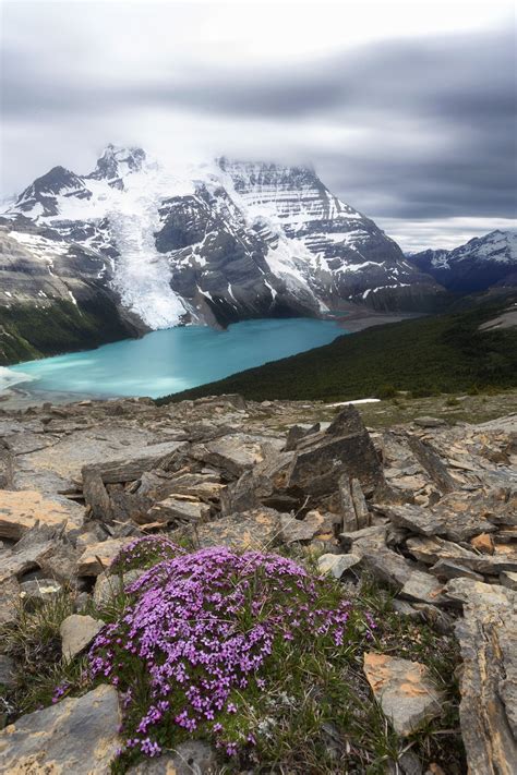 Mount Robson And Berg Lake Lake Natural Landmarks Landscape