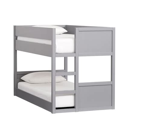 If you need the lower bunk only for sleepover guests, a few big cushions will help turn it into a cozy sofa. Camden Twin-over-Twin Low Bunk Bed - Goodglance