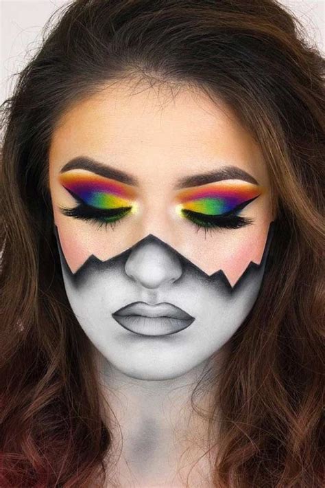 best 100 halloween makeup looks easy pretty scary creepy