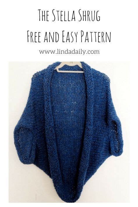 This Quick And Easy Shrug Knitting Pattern Knits Up Fast Using A Chunky