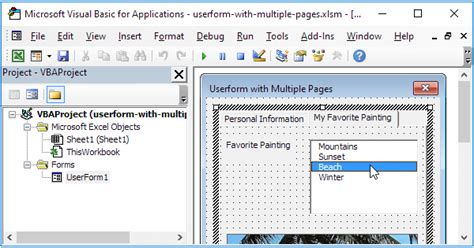 Userform With Multiple Pages In Excel Vba In Easy Steps