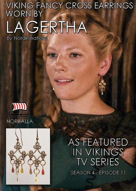 Viking Fancy Cross Earrings As Seen In History Channels Vikings