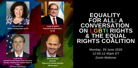 Equality For All A Conversation On Lgbti Rights And The Equal Rights Coalition British