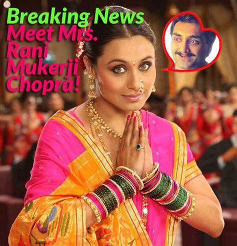 Rani Mukerji Gets Married To Aditya Chopra Secretly Married Got Married Getting Married