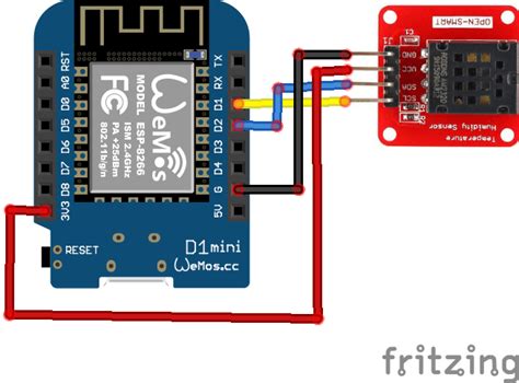 Am2320 Temperature And Humidity Sensor And Esp8266 Example Esp8266