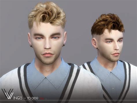 Male Hair To0109 By Wingssims Liquid Sims