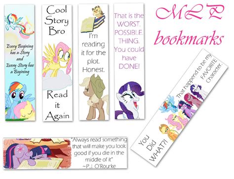 Mlp Bookmarks By Lovergirl786 On Deviantart