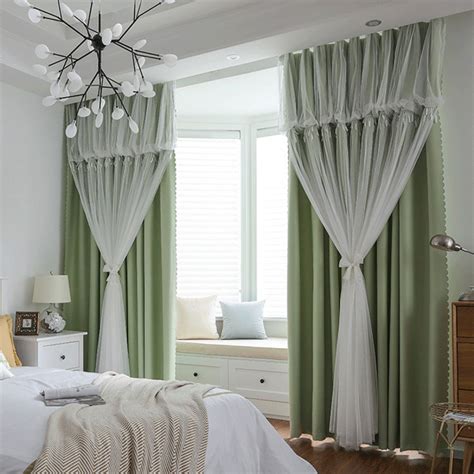Bedroom 2 Layer Blackout High Ceiling Curtains 4 Prong Pinch Pleat 2