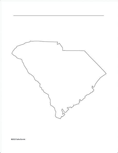South Carolina Map Printable Sallie Borrink