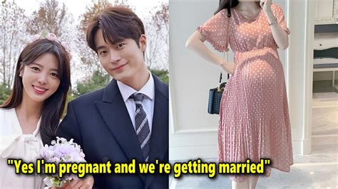 actress uhm hyun kyung announces pregnancy and marriage with cha seo won youtube