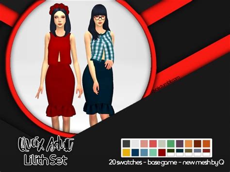 Lilith Set At Qvoix Escaping Reality Sims 4 Updates