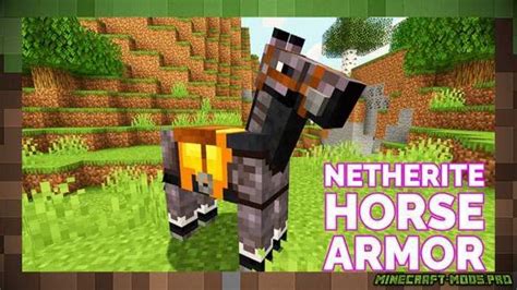 Minecraft Netherite Horse Armor Netherite Horse Armor Mod 1171165