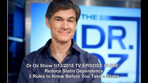 Dr Oz Show 1132015 Tv Episode Guide 3 Rules To Know Before You Take
