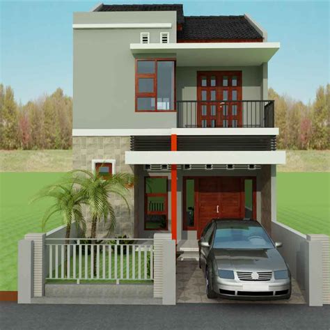 Desain denah rumah ruko 2 lantai 7x10 m yang minimalis. Contoh gambar desain rumah minimalis type 45 1 dan 2 ...