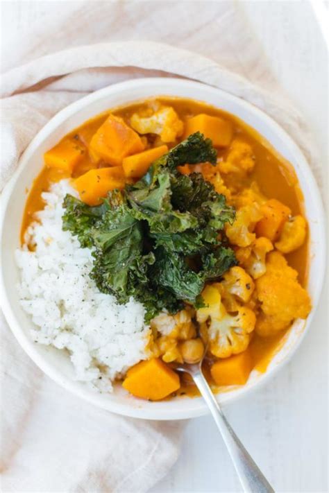 This Vegan Cauliflower Sweet Potato Chickpea Curry Is The Ultimate