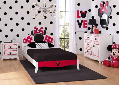 They may be the colors you want to have around you. Minnie Mouse Wooden Twin Bedroom Collection - Delta Children