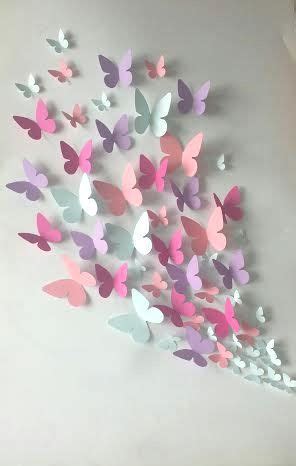 How to make butterflies from an old book. Paper Wall 3D Butterfly - 3D Wall Art - Paper Butterfly by ...