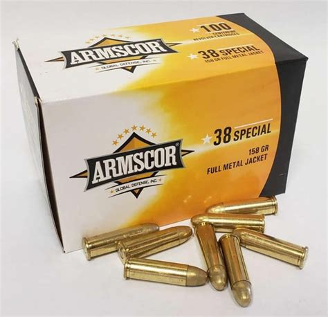 Armscor 38 Special 158 Grain Fmj 100 Rounds 4199 Gundeals