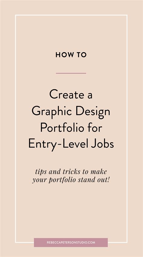 Entry Level Graphic Design Portfolio Examples