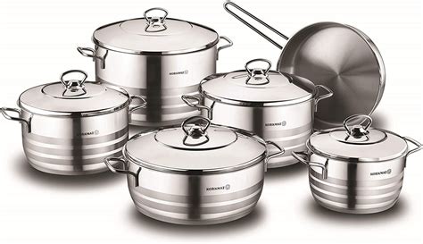 Korkmaz Astra Cr Ni High End Stainless Steel Cookware Set A1090 11