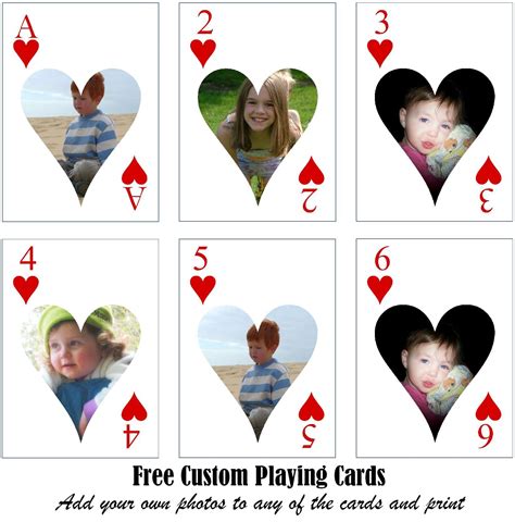 The world's best playing cards. Free Printable Custom Playing Cards | Add Your Photo and/or Text
